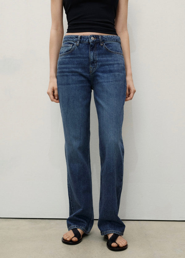 Matilda Straight Leg Jeans - Dark Blue