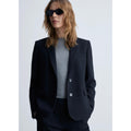 Veste De Costume Fines Rayures - Dark Navy