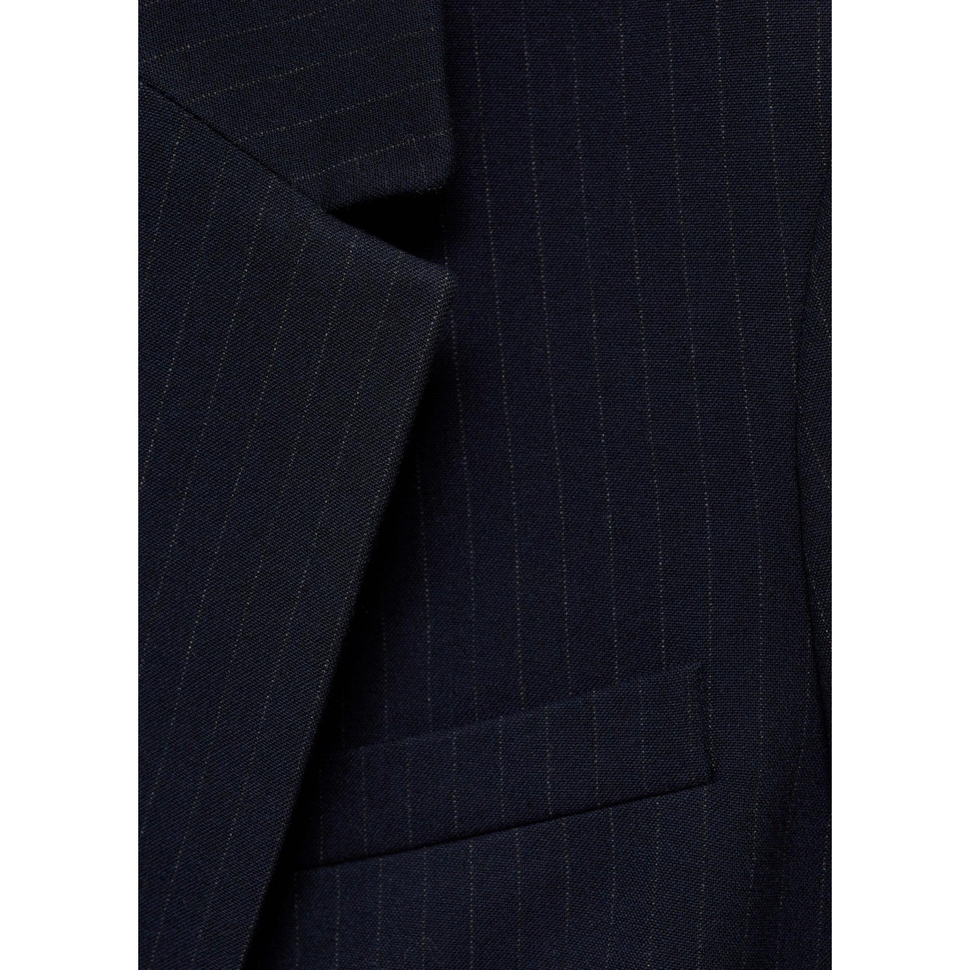 Veste De Costume Fines Rayures - Dark Navy