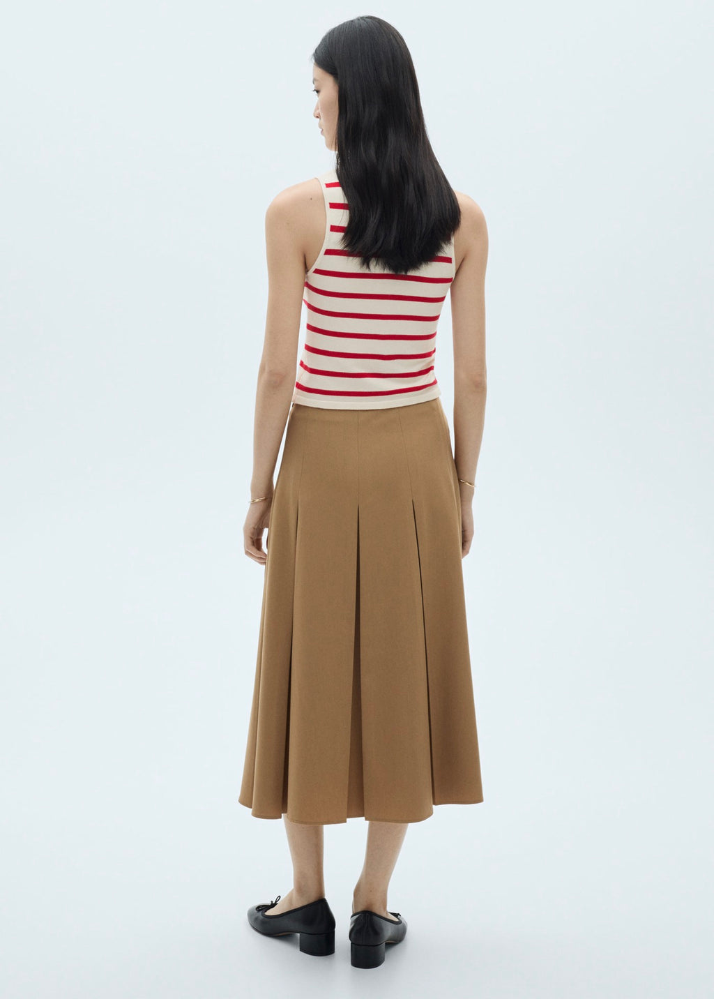 Crop Top Maille Rayures