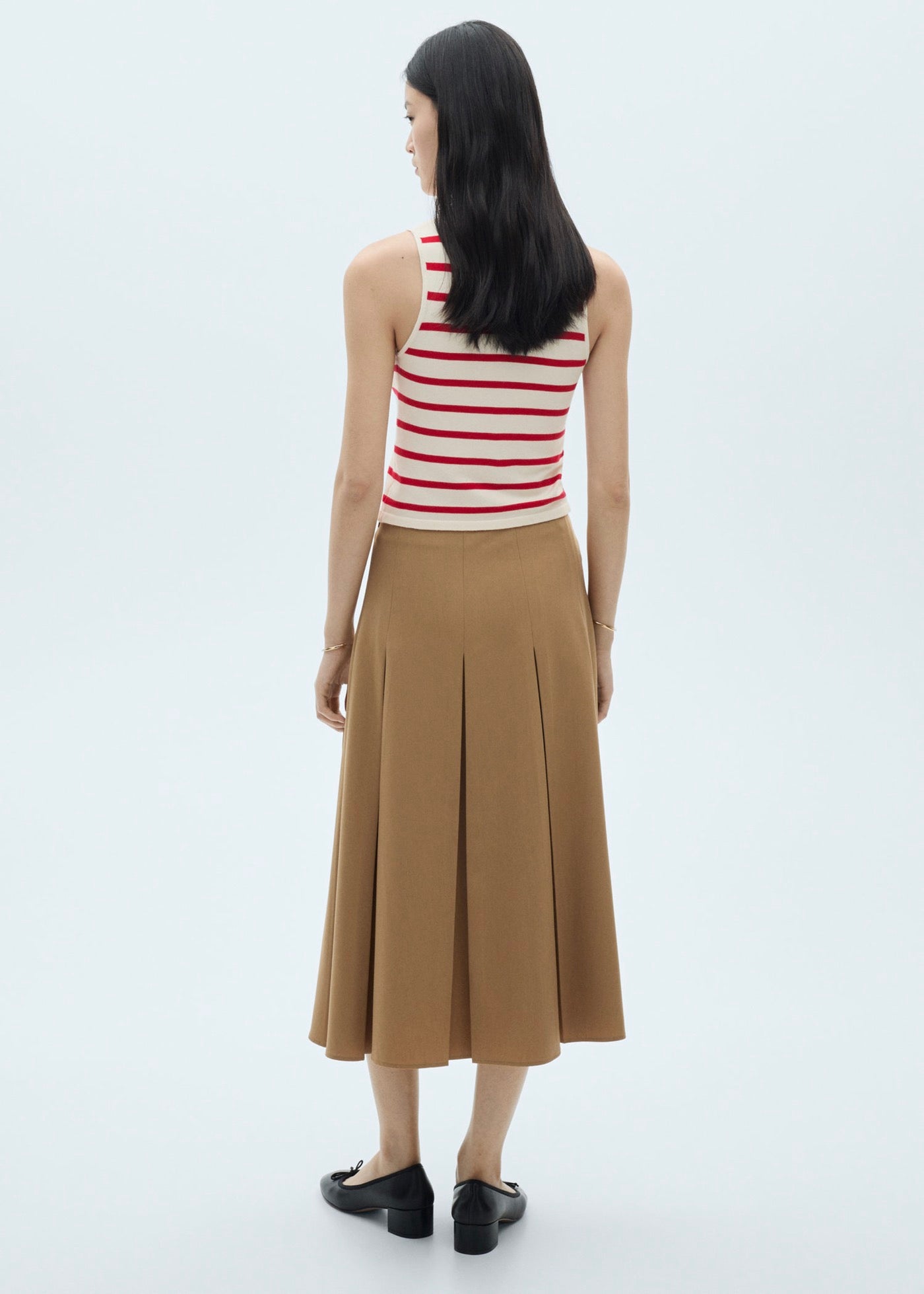 Crop Top Maille Rayures