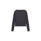 T-Shirt Col Bateau Coton - Charcoal