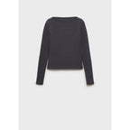 T-Shirt Col Bateau Coton - Charcoal