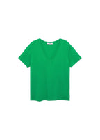 T-Shirt Col En V - Green