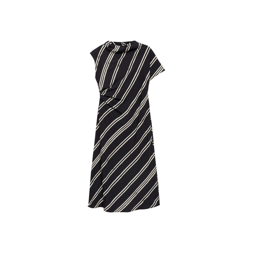 Robe Midi Imprimé À Rayures
