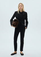 Blazer Suit with Pockets - Black