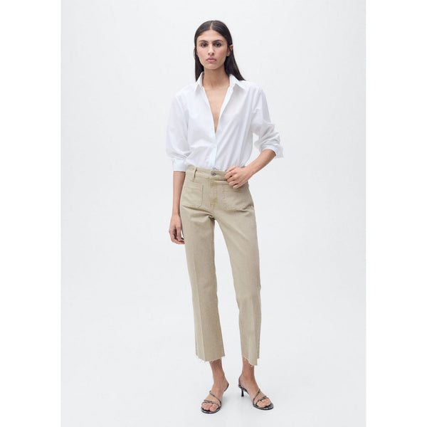 Jean Flare Crop Pockets