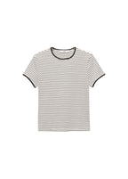 T-Shirt Coton Liserés Contrastants