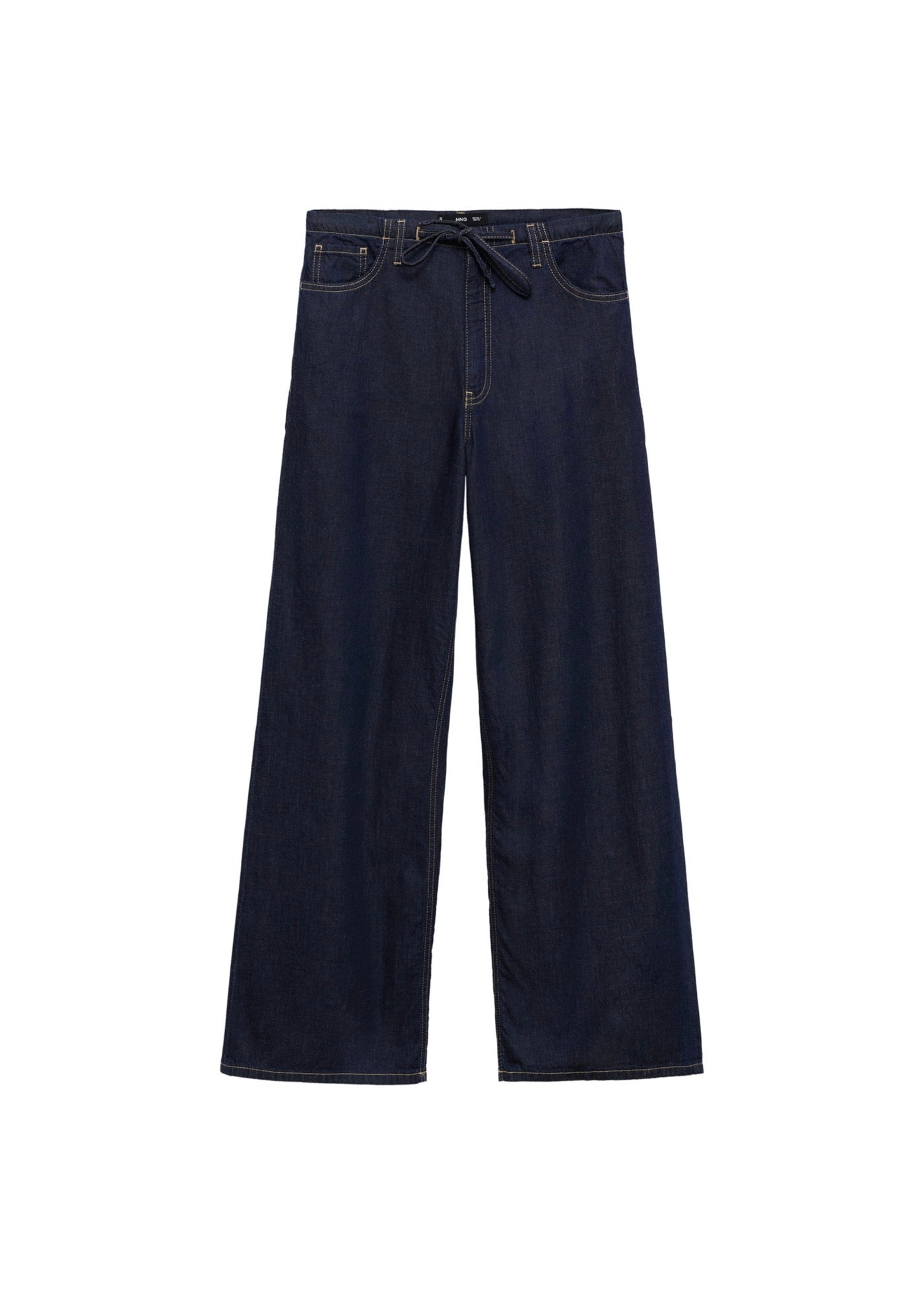 Pantalon Denim Wideleg Ceinture