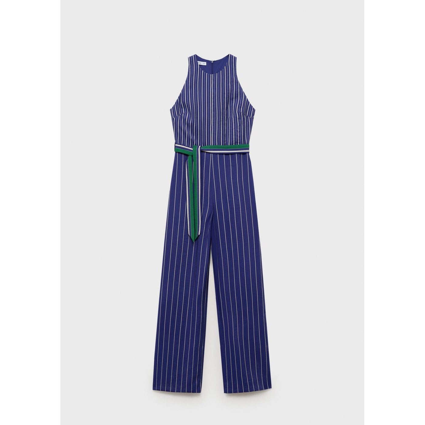 Striped Belt Jumpsuit