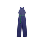 Striped Belt Jumpsuit