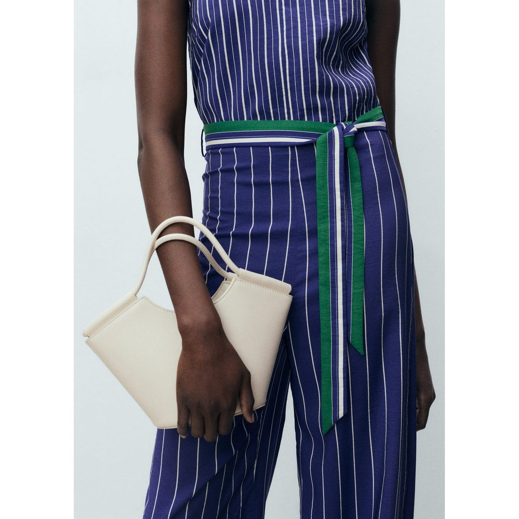 Striped Belt Jumpsuit