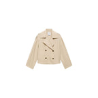 Trench Crop Double Boutonnage