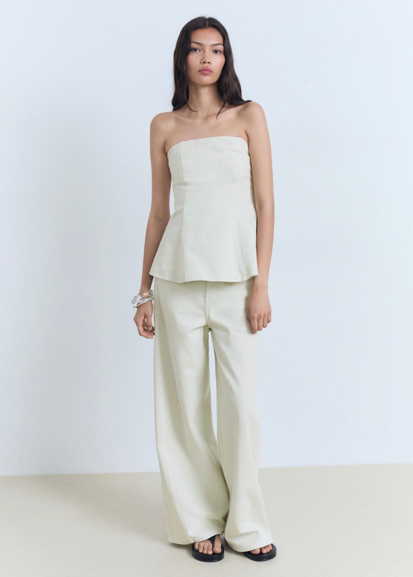 Jean Wideleg Taille Normale - Pastel Green