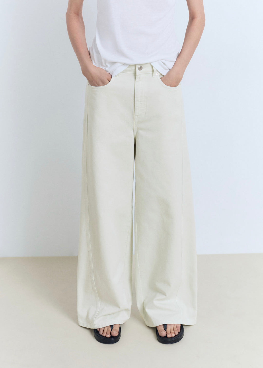 Jean Wideleg Taille Normale - Pastel Green