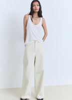 Jean Wideleg Taille Normale - Pastel Green