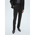Pantalon De Costume Fines Rayures - Dark Heather Grey