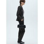 Pantalon De Costume Fines Rayures - Dark Heather Grey