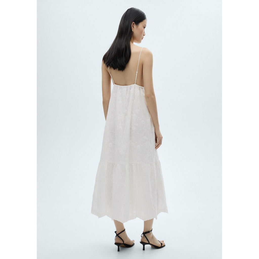 Robe Bretelles Broderie Florale