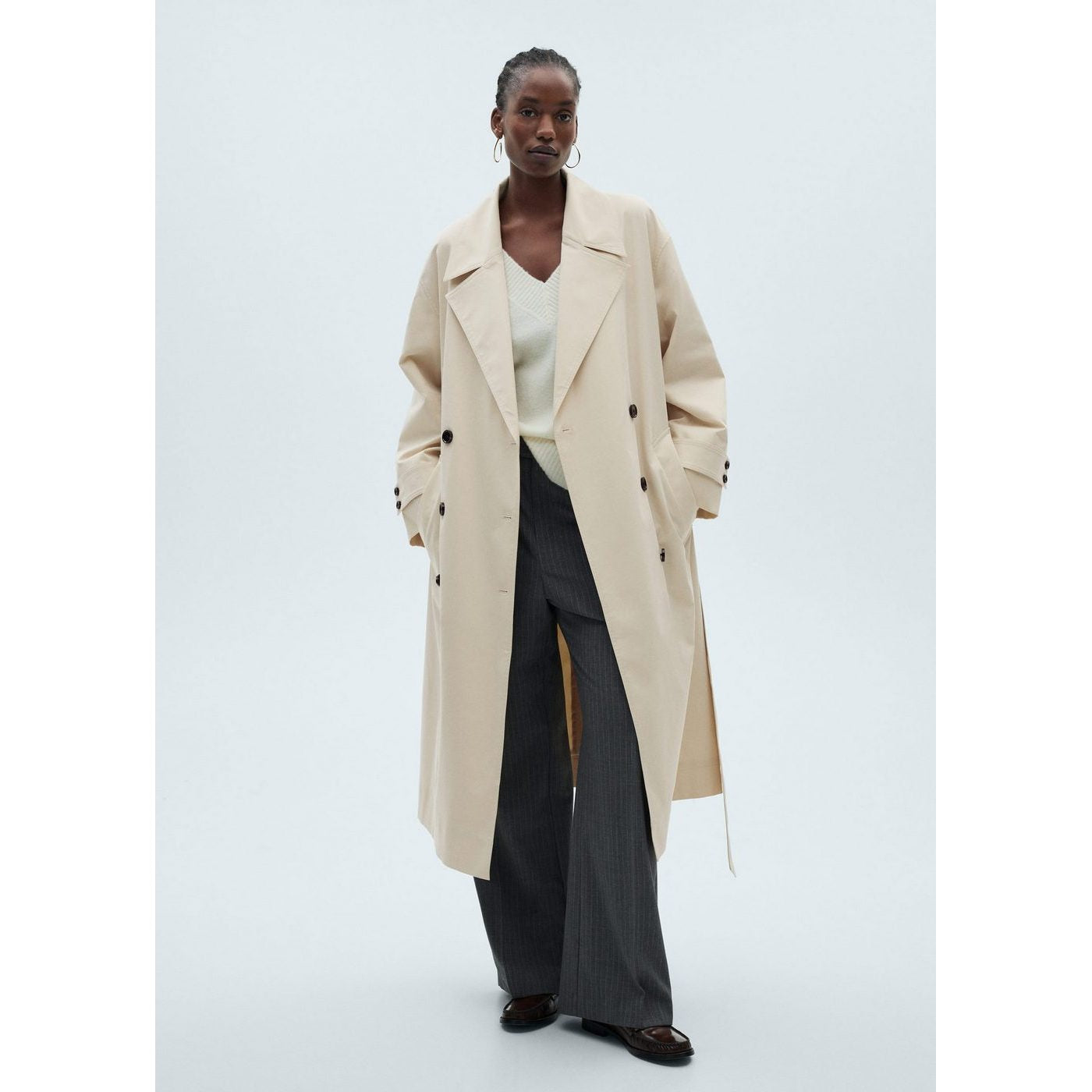 Angela Trench Coat - Raw