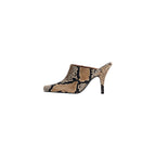 Chaussures Talon En Cuir Ouvertes À L_x0019_ Arrière Imprimé Animal