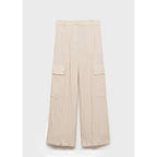 Pantalon Cargo Texturé - Natural