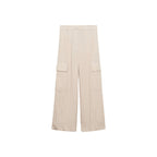 Pantalon Cargo Texturé - Natural