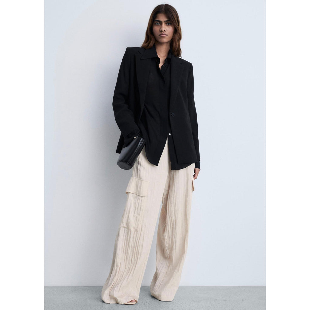 Pantalon Cargo Texturé - Natural