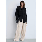 Pantalon Cargo Texturé - Natural