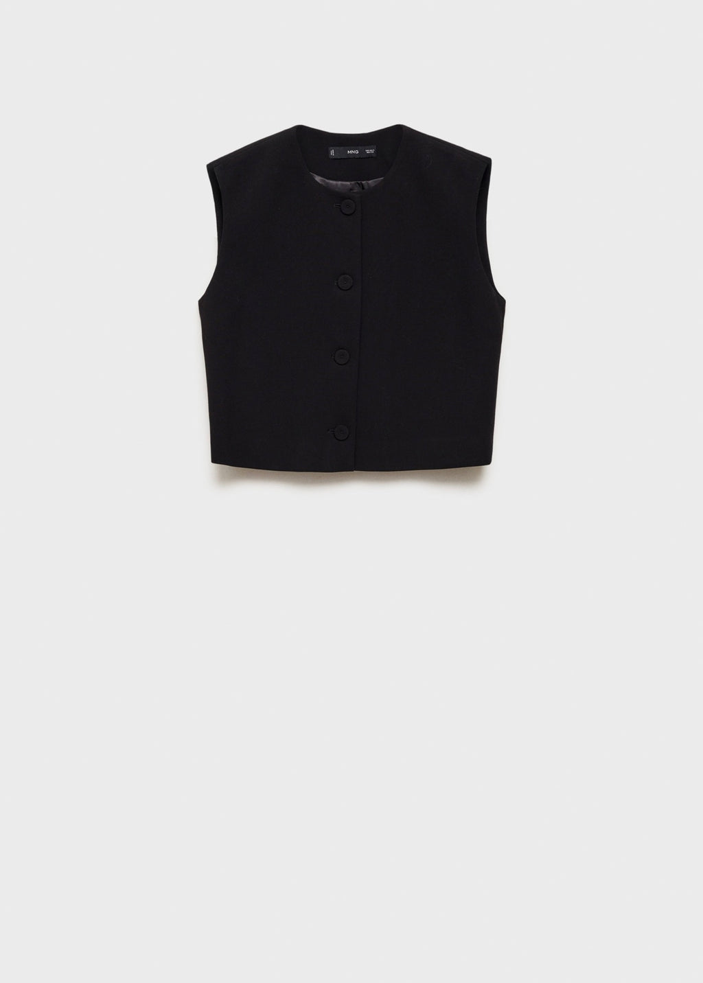 Gilet Costume Boutons - Black