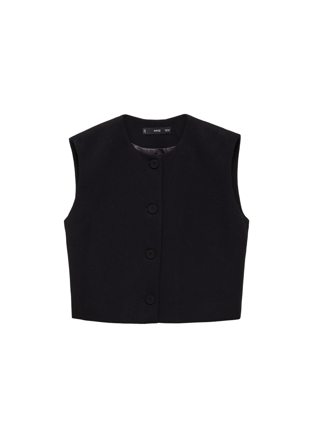Gilet Costume Boutons - Black