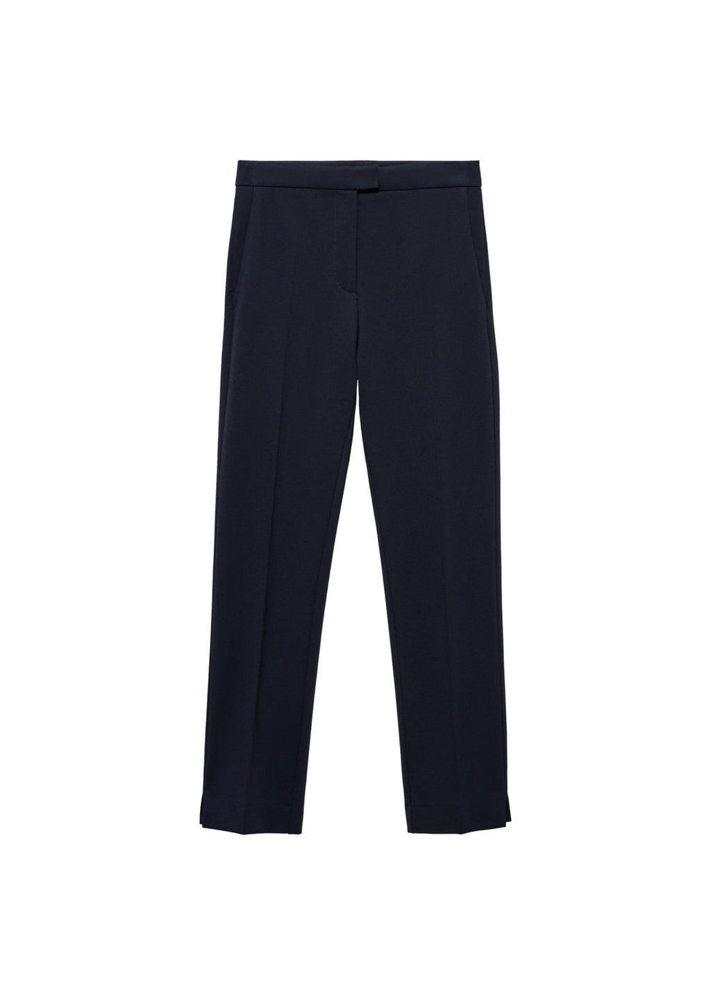 Pantalon Droit Maille Point De Rome - Dark Navy