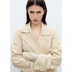 Taxi Trench Coat - Light Grey/Pastel