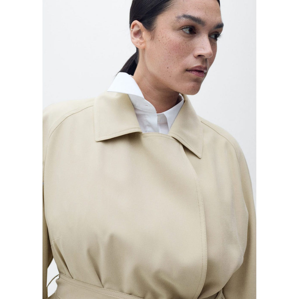 Taxi Trench Coat - Light Grey/Pastel