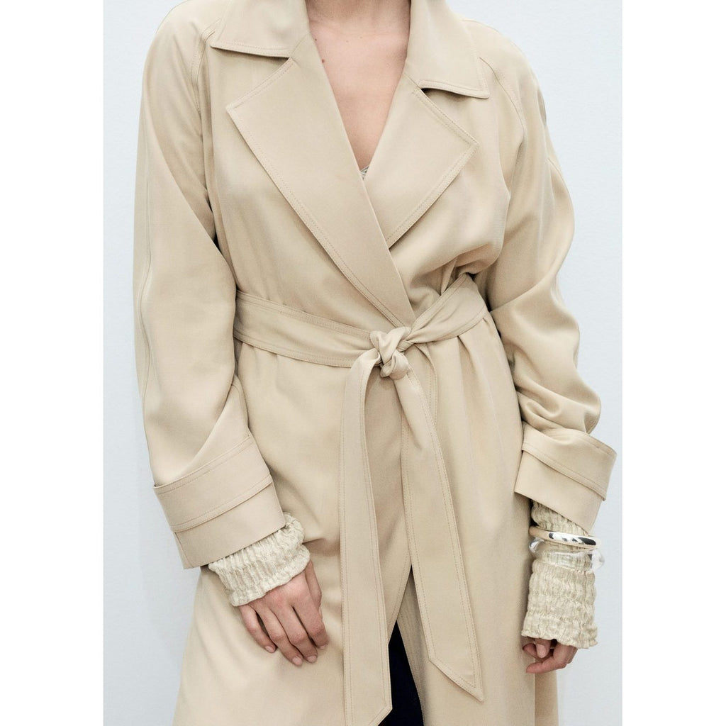 Taxi Trench Coat - Light Grey/Pastel