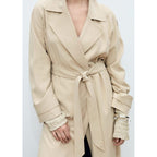 Taxi Trench Coat - Light Grey/Pastel