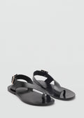 Sandales Cuir Lanière Croisée
