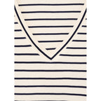 T-Shirt À Rayures Col En V
