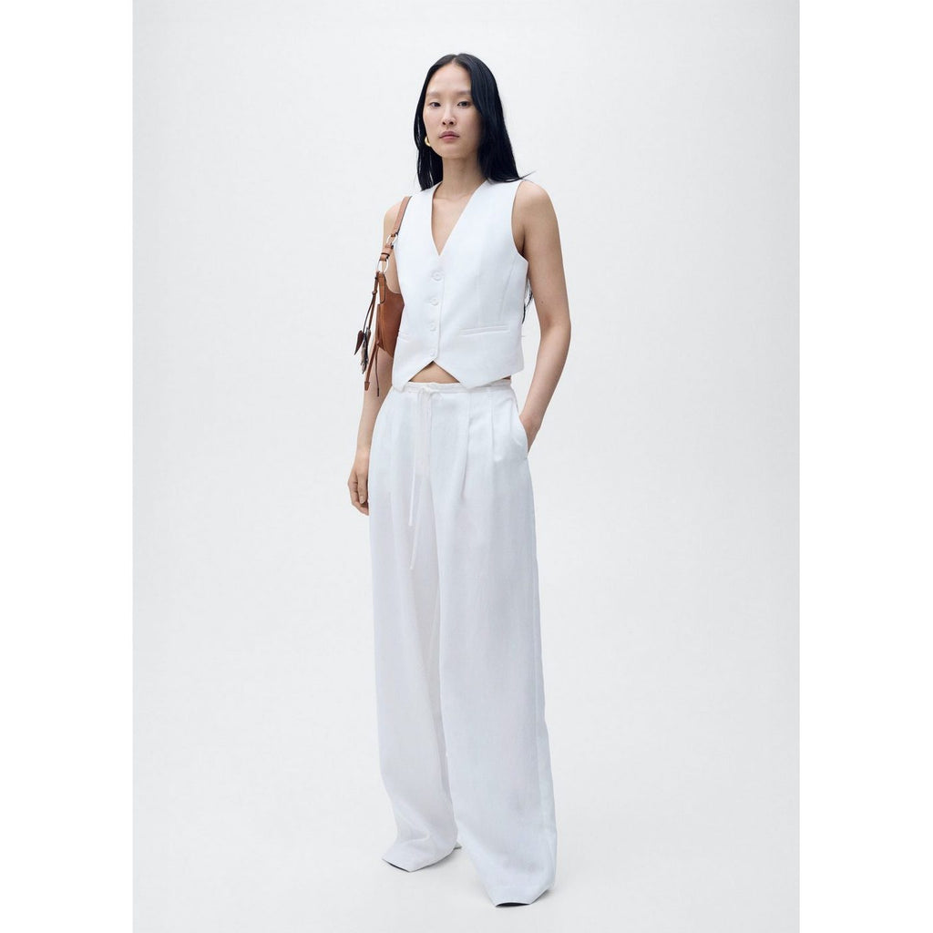 Gilet De Costume Droit En Lyocell