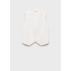 Gilet De Costume Droit En Lyocell