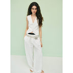Gilet De Costume Droit En Lyocell