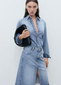 Jupe Midi Denim - Medium Blue