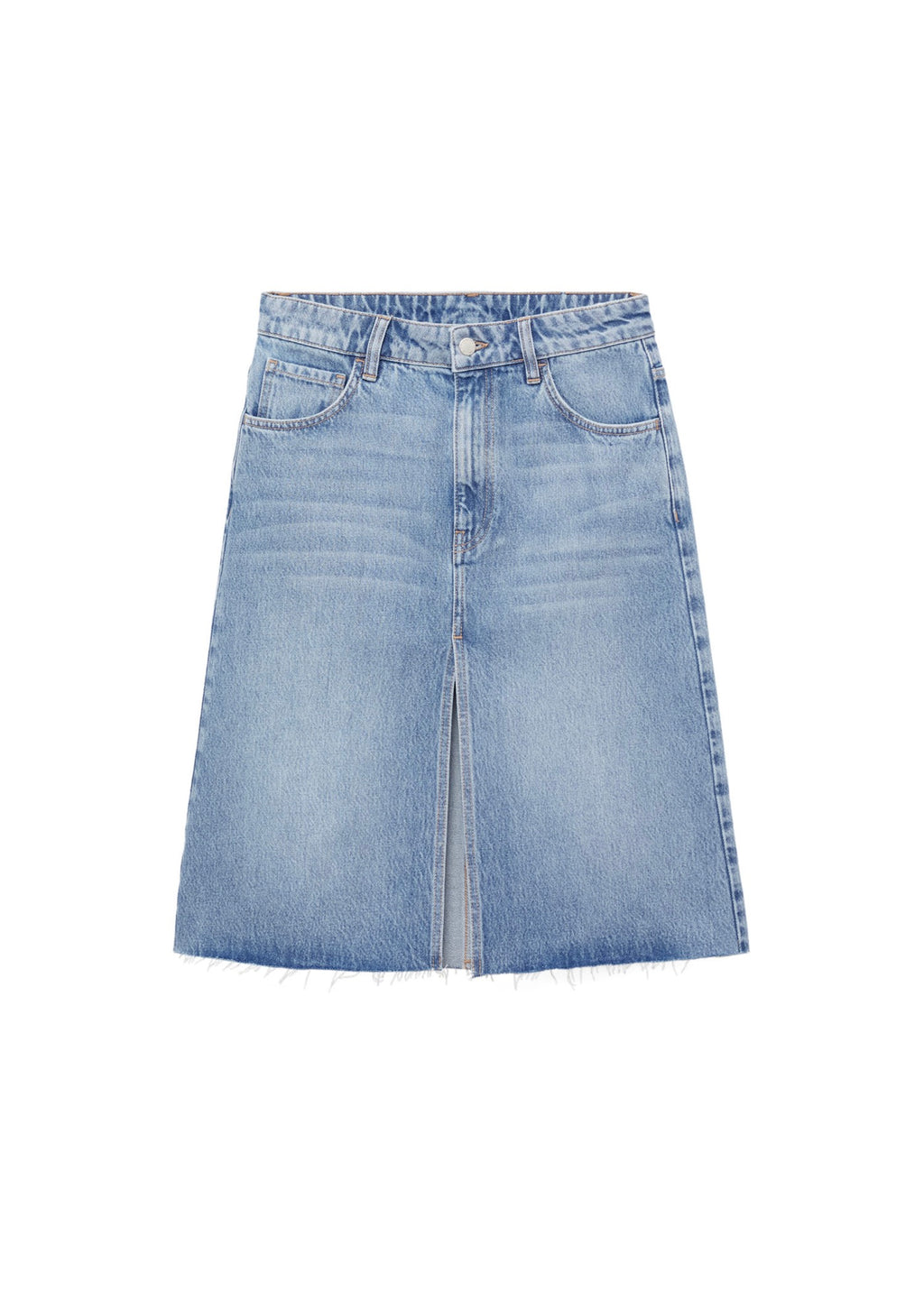 Jupe Midi Denim - Medium Blue