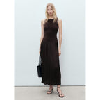 Parrot Dress - Brown