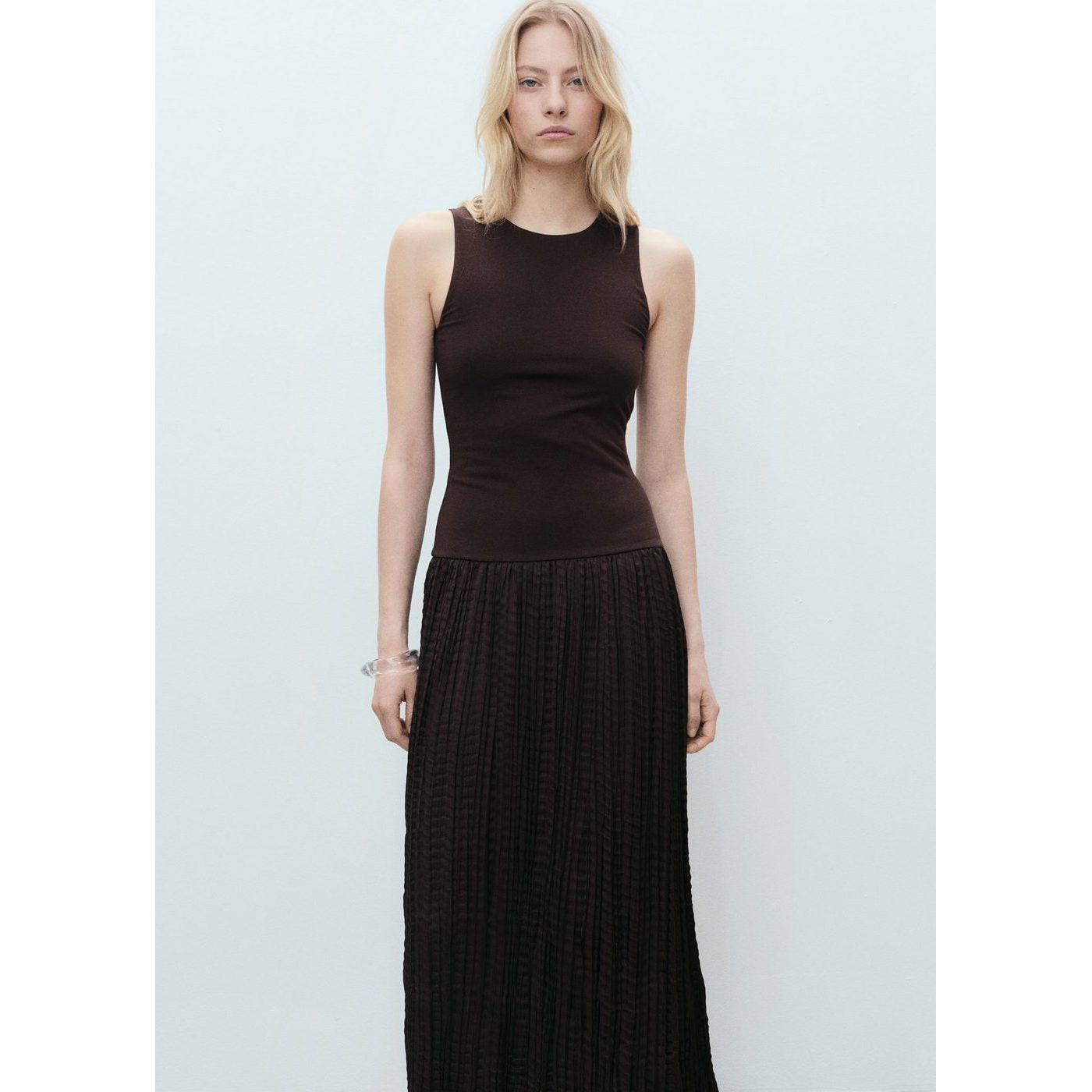 Parrot Dress - Brown