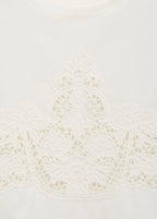 Embroidered Cotton T-Shirt - White