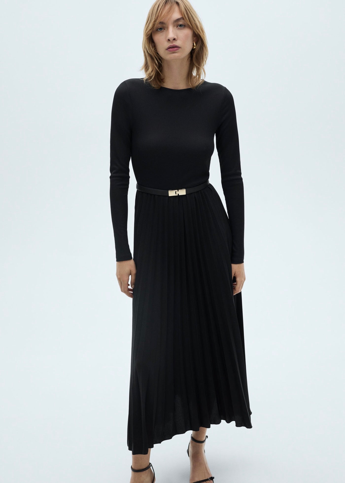 Robe Évasée Plissée