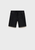 Bermuda Comfy Denim Noir - Garçon