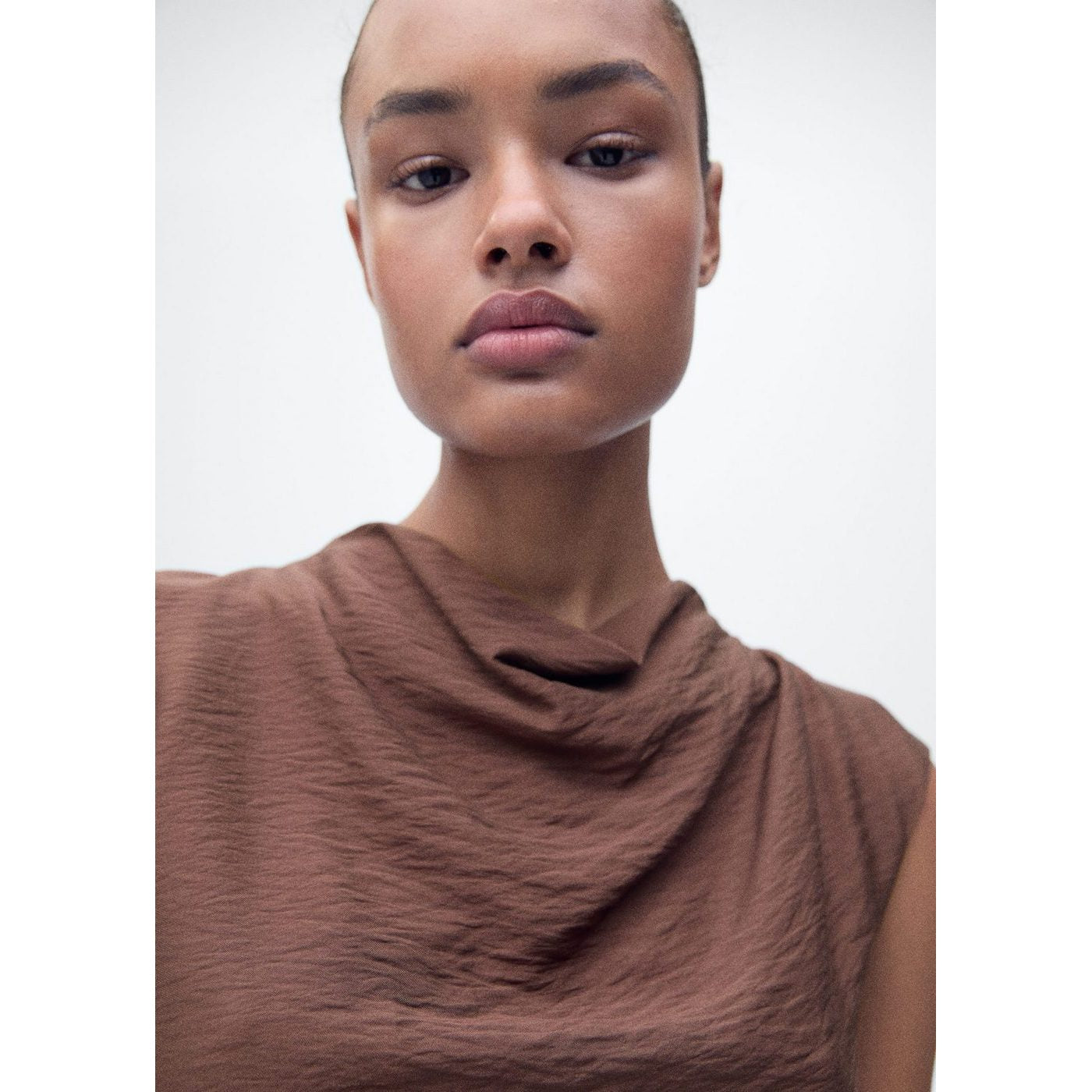 Robe Texturée Drapée