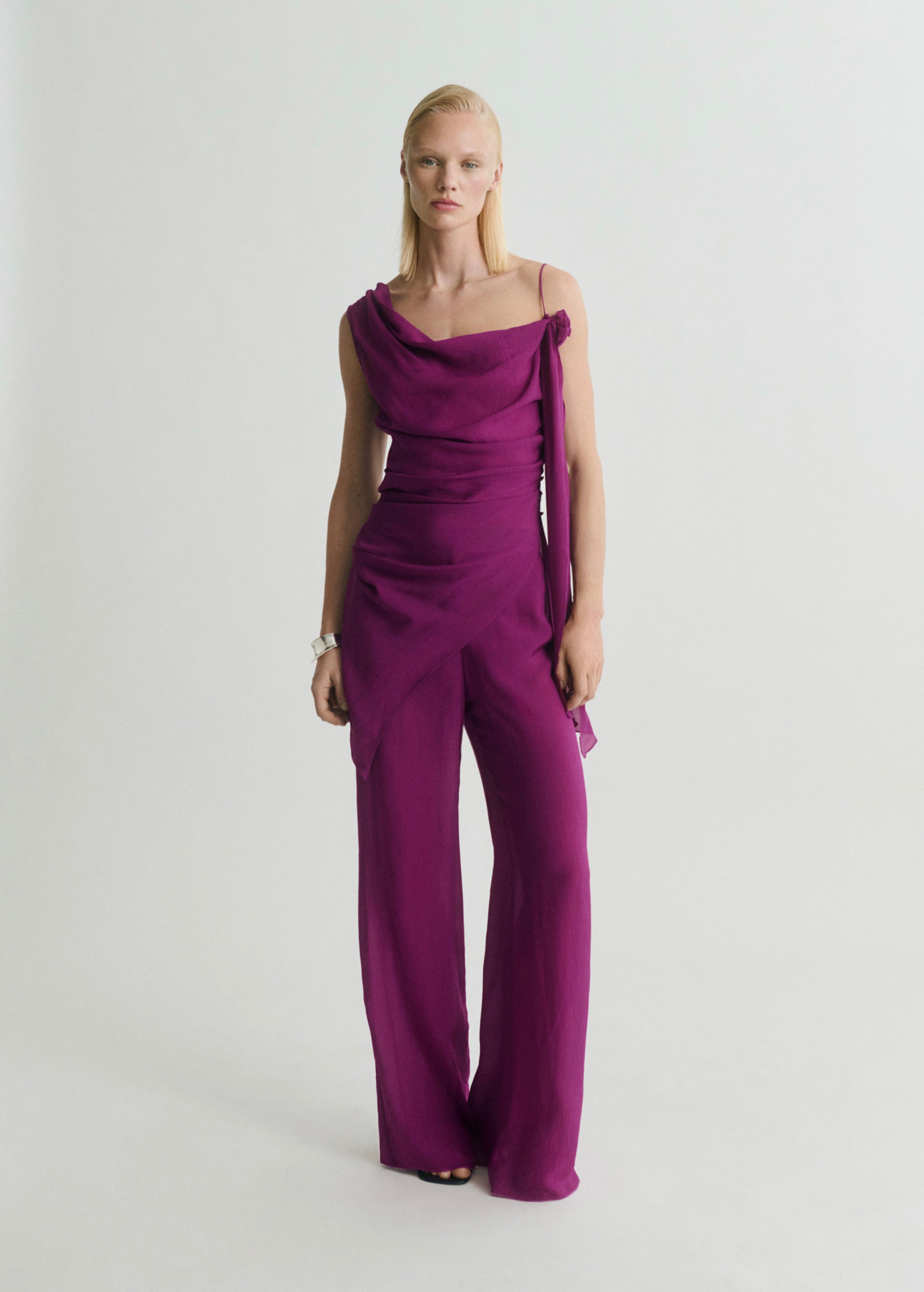 Pantalon Droit Fluide - Purple